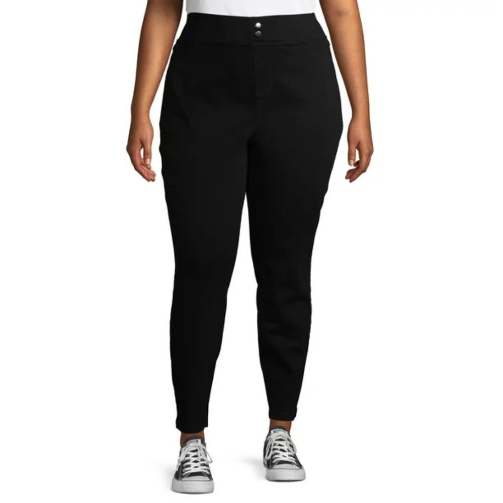 Terra & Sky Women's Dark Indigo Stretch Jeggings Womens Plus Size 2X NWOT